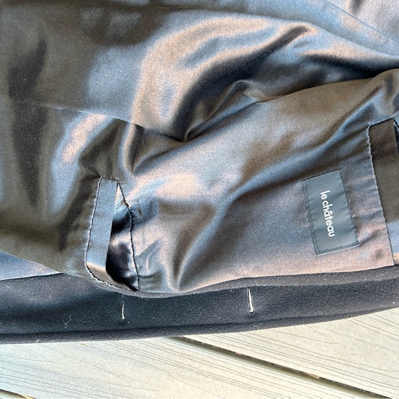 Le Chateau Men’s Black Long-Lined Wool Winter Coat - Picture 9 of 9